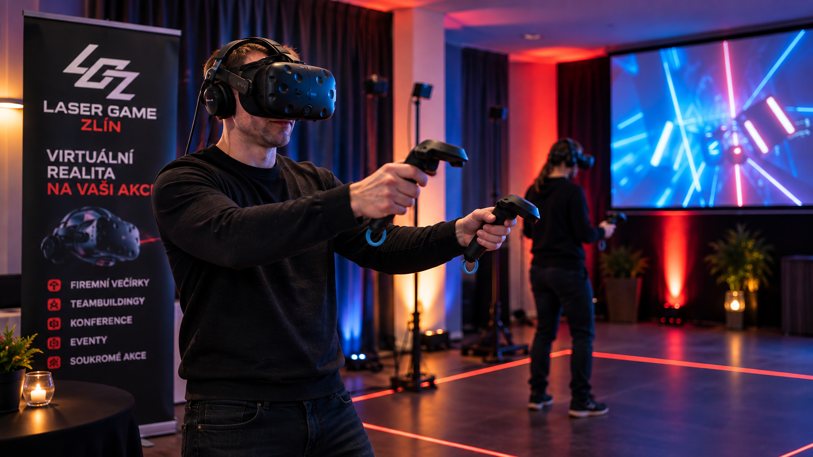 Externí virtuální realita na firemní akci